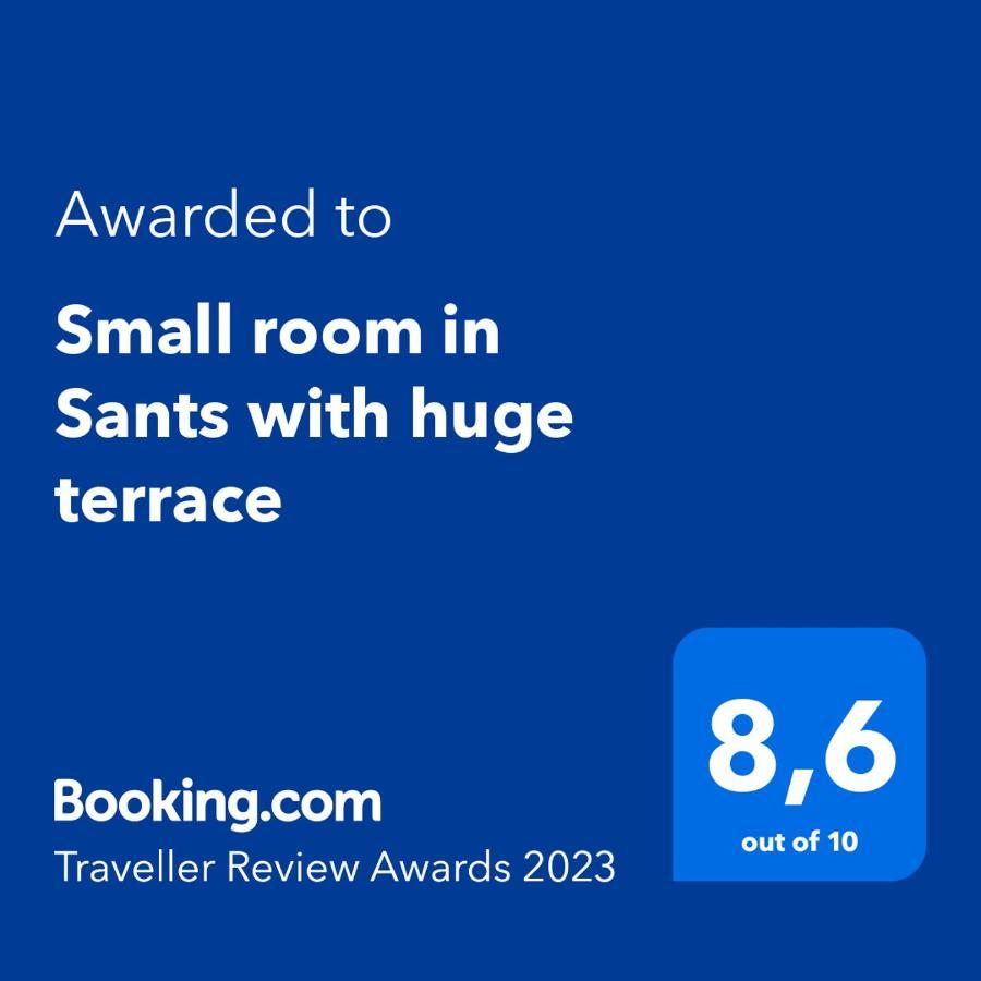 Small Room In Sants With Huge Terrace Barcelona Kültér fotó